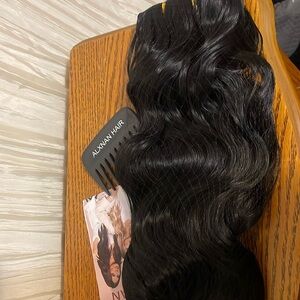 Black synthetic clip ins brand new